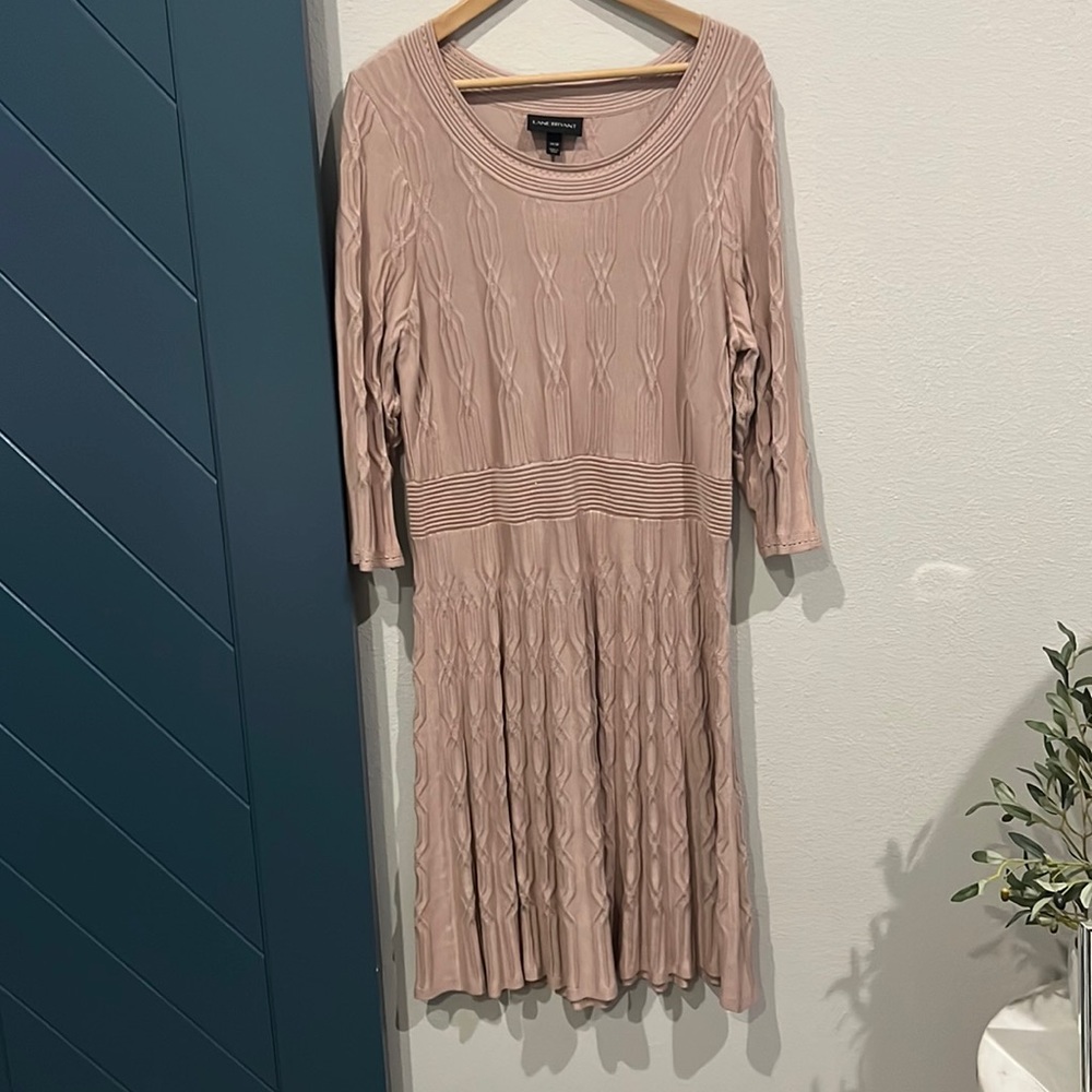 Dusty Rose Drop Waist Dress